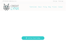 Tablet Screenshot of creditlynx.com